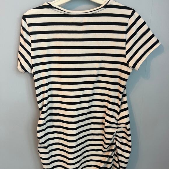 Old Navy Maternity Fitted White Black Dress Size Large - Picture 10 of 12